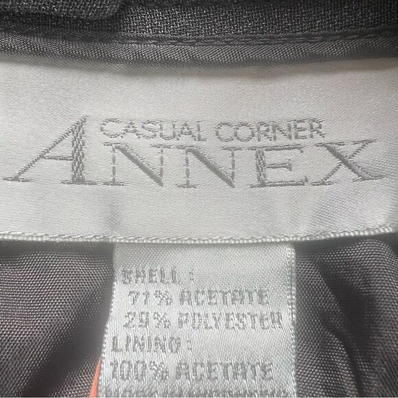 VTG Casual Corners Annex Gray Lined Pencil Coprcore Business Career Skirt SZ 10 - Picture 5 of 13